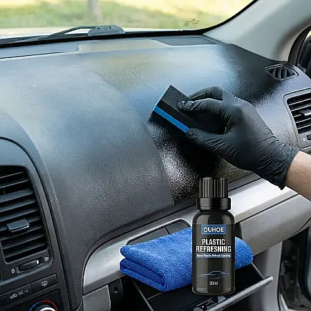 Restaurator Plastic Auto 30ml/50ml – Curățare și Întreținere Interior/Exterior, Inodor, Efect Strălucire de Lungă Durată [3]