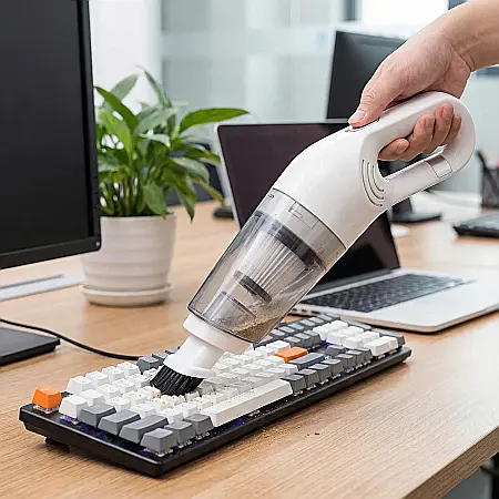 Aspirator Multifuncțional 2 în 1 Vacuum Cleaner JB-168 – Vertical și Portabil, 120W, 12KPa, Filtru HEPA, Alb [2]