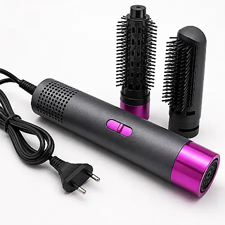 Uscător de Păr Remington 3 în 1, 3000W, cu Perie Rotativă pentru Bucle, Volum și Styling Rapid [3]