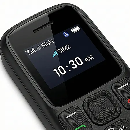 Mini Telefon Mobil Dual SIM Bluetooth – Ecran 0.66″, Baterie 350mAh, MP3, Bluetooth 3.0, Agenda 500 Numere, Ultra-Compact (30g) [3]