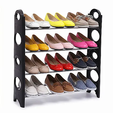 Organizator Raft pentru Încălțăminte, Capacitate 12 Perechi, Compact, 64 cm [3]