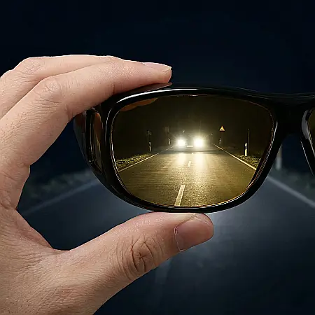 Set 2 Perechi Ochelari Condus HD Vision – Zi și Noapte, Protecție UV, Lentile High Definition, Reducere Oboseală și Claritate Sporită, Design Unisex [3]