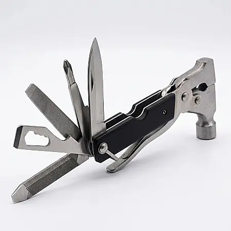 Unealtă Multifuncțională Tactică Tac Tool 18 în 1 – Ciocan, Clești, Cuțit, Șurubelnițe și Chei Fixe, Oțel Rezistent, Compactă și Portabilă, Ideală pentru Camping, Supraviețuire și Reparații [3]