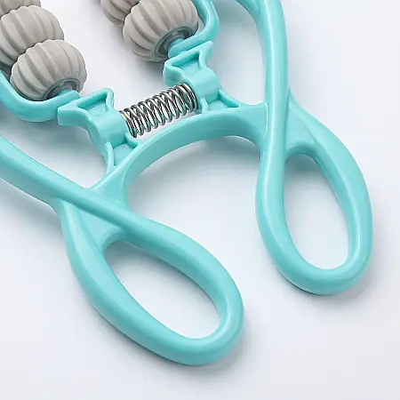 Aparat de Masaj Manual cu 6 Role – Rotire 360°, Manere Ergonomice, Portabil 310 g, Bile din Silicon pentru Relaxare și Stimularea Circulației [3]