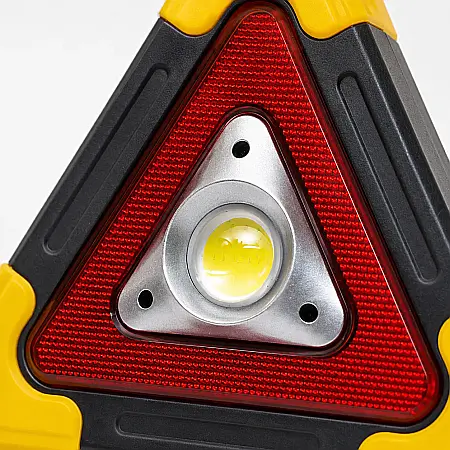 Triunghi Reflectorizant cu LED, Încărcare Solară și USB, Rezistent la Apă, pentru Urgențe Auto [3]