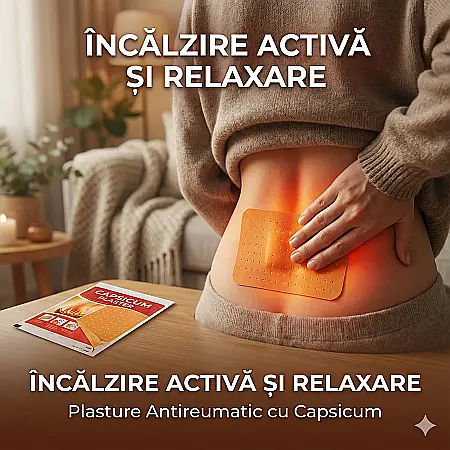 Pansament cu Capsicum – Plasture Antireumatic cu Ardei Iute, 50 buc [3]