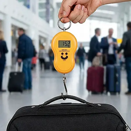 Cântar Electronic Portabil de Mână – Capacitate 40 kg, Afișaj Digital LCD, Funcție TARE și Design Ultra-Compact: Precizie și Confort pentru Pescuit, Piață și Bagaje de Călătorie [3]