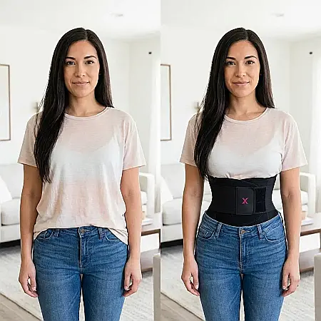 Centură Modelatoare Miss Belt – Efect Instant de Abdomen Plat, Susținere Lombară și Corectare Postură: Siluetă de Vis, Discreție Totală și Confort sub Orice Ținută (S/M și L/XL) [3]
