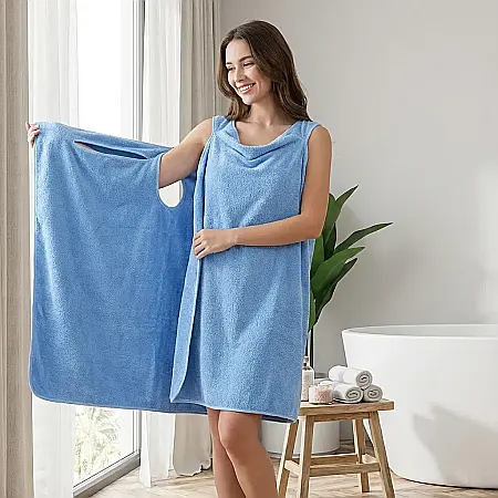 Prosop Halat de Baie Transformabil – 160×80 cm, Unisex, Material Moale și Absorbant, Model Universal, Diverse Culori, Uscare Rapidă și Confort Termic [3]