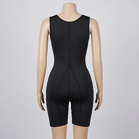 Costum Body Shaper din Neopren pentru Remodelare Corporală și Slăbit – Efect de Saună, Modelare Abdomen, Coapse, Șolduri și Fese, M/L și L/XL, Negru [3]