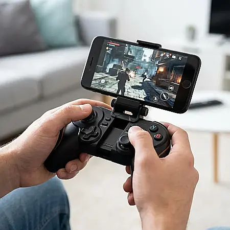 Joystick Bluetooth X3 pentru Smartphone, Tabletă, PC și Smart TV – Controler Wireless Reîncărcabil, 16 Butoane, Analogic de Precizie, Grip Reglabil și Baterie 400 mAh: Performanță de Consolă oriunde t [3]