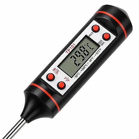 Termometru Alimentar Digital pentru Bucătărie și BBQ, -50°C până la +300°C, cu Tijă Inox și Display LCD [2]