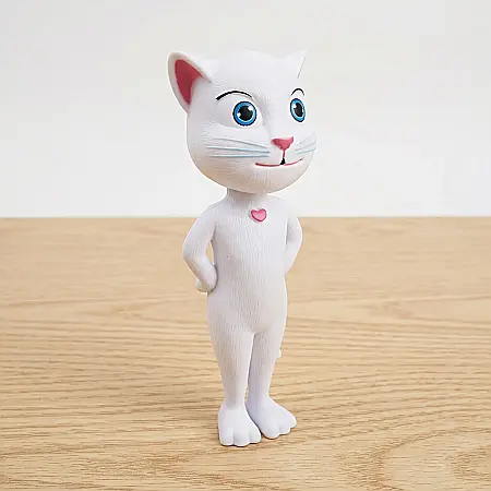 Jucărie Interactivă Talking Angela Cat – Pisică Vorbitoare cu Funcție de Repetare, Senzori Tactili și Sunete Amuzante, Cadou pentru Copii peste 3 Ani, 30 cm [3]