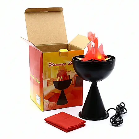 Lampă Decorativă cu Efect de Șemineu – Flacără Artificială, Consum Redus 10W, Alimentare prin Cablu, Ambianță Relaxantă pentru Interior, Design Modern/Clasic [2]