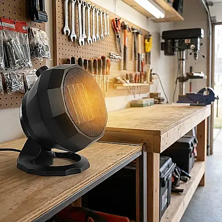Mini Încălzitor Electric Portabil cu Ventilator 1800W – Încălzire Ultra-Rapidă, Termostat de Siguranță, Design Compact Modern, Silențios și Eficient: Confort Termic Imediat pentru Birou, Dormitor sau  [3]