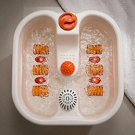 Aparat Hidromasaj Picioare - Cadă Electrică Infraroșu, Footbath Massager 600W, Masaj Vibrant, Relaxare și Stimulează Circulația, Capacitate 4.5L, Temperatură Max 50°C [3]