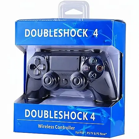 Controller Wireless Doubleshock 4 pentru PlayStation 4 – Gamepad ergonomic cu vibrații duale, LED Light Bar și senzori de mișcare, Negru [3]