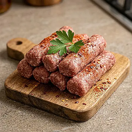 Dispozitiv pentru Preparat Mici și Cârnați – Presă Manuală pentru 7 Mici Simultan, Design Ergonomic, Ideal pentru Carne Tocată Proaspătă și Grătar Acasă [3]