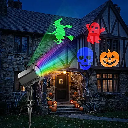 Magic Laser – Proiector Laser pentru Exterior și Interior, Rezistent la Apă, Acoperire 60 m², Efecte Staleare Multicolore, Ideal pentru Sărbători, Petreceri și Evenimente [3]