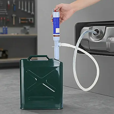 Pompă Electrică cu Baterii pentru Recipiente de Apă și Ulei – Transfer Rapid 4L/min, Portabilă, Buton On/Off, Ideală pentru Bidoane Mari, Camping, Garaj și Uz Casnic [2]