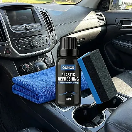 Restaurator Plastic Auto 30ml/50ml – Curățare și Întreținere Interior/Exterior, Inodor, Efect Strălucire de Lungă Durată [2]