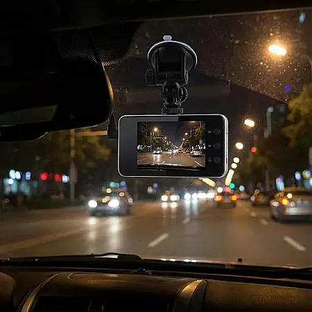 Cameră Auto Supraveghere Trafic K6000 HD – Rezoluție 1280x720p, Display 2.4 Inch, Unghi 120°, Zoom Digital 4x și Senzor de Mișcare: Siguranță și Monitorizare Inteligentă la Fiecare Drum [2]