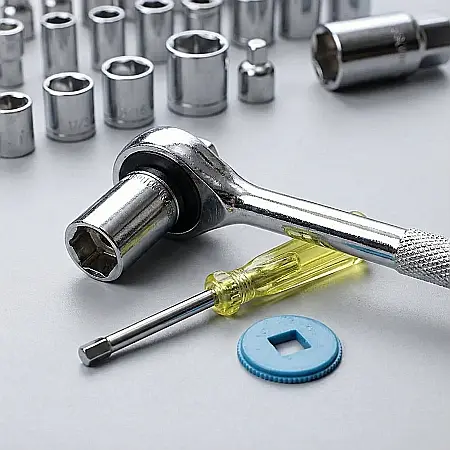 Trusă Chei Tubulare Profesională 40 Piese – Clichet Reversibil 3/8", Unități Metric și SAE, Soclu pentru Bujii și Cutie de Depozitare: Precizie și Performanță pentru Mecanică și Bricolaj [2]