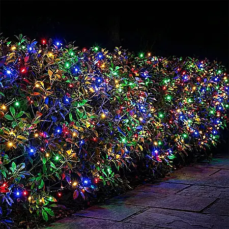 Pachet 2x Instalație de Crăciun Liniară Model 6027 – Total 200 m, 2000 LED-uri Alb Cald, Funcție Flash, Cablu Alb și Protecție la Apă: Magia Sărbătorilor la Scară Monumentală [2]