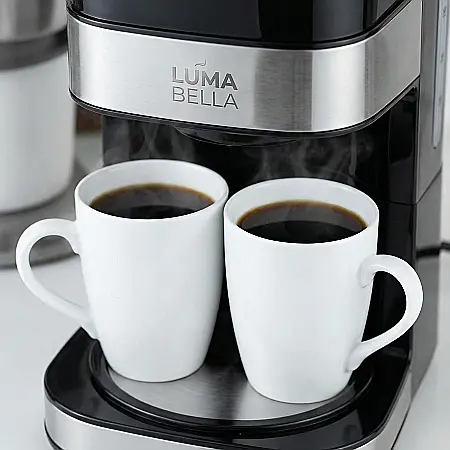 Aparat de Cafea Electric Luma Bella LB-54007 – 500W, 2 Căni Porțelan Incluse, Filtru Detașabil, Capacitate 300 ml [2]