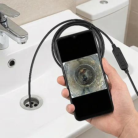 Cameră Endoscop 2 în 1 HD – Waterproof IP67, 6 LED-uri Reglabile, Inspecții Auto și Industriale, Android/Windows [2]