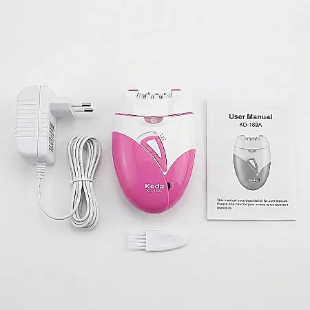 Epilator Electric Reîncărcabil pentru Femei – 9 Pensete, Lamă Titan, Umed și Uscat, Portabil, Încărcare USB [2]