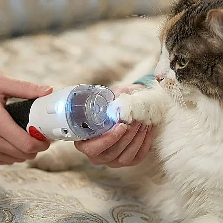 Pila Electrică Paw Perfect pentru Unghii Câini și Pisici – 2 Viteze 7000-14000 RPM, LED Integrat, 4 Role de Rezervă Incluse, Sigură și Silențioasă [2]