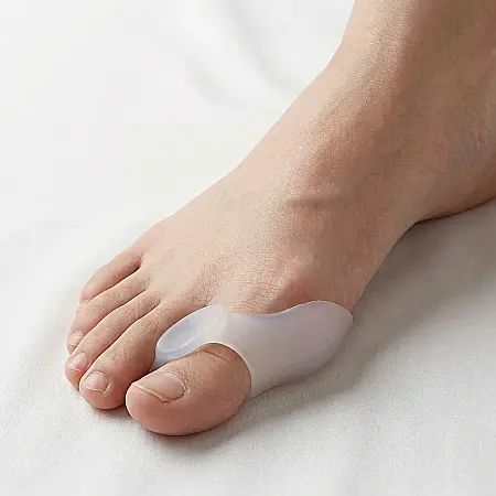 Set 2 x Corector Monturi și Separator Degete - Silicon Moale, Confortabil, Corectare Poziție Hallux Valgus, Prevenire Bătături și Reducere Presiune, Dimensiune Universală [2]