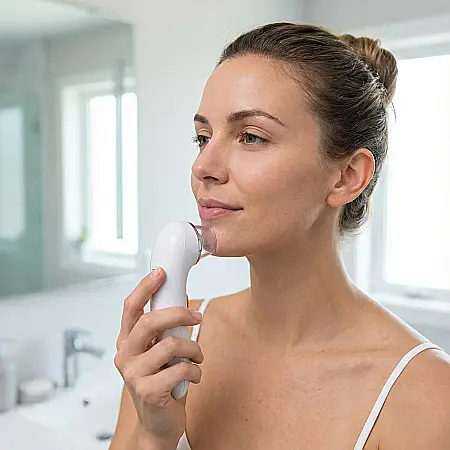 Aspirator Facial Derma Suction – 4 Capete de Curățare, Accesoriu Sonic Peeling și 2 Trepte de Aspirație: Ten Perfect, Fără Puncte Negre și Sebum [1]