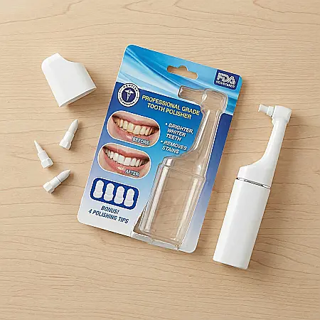 Spark Innovators Spin Smile 360 – Polisator de Dinți Profesional cu LED Încorporat, 18.000 RPM, Albire și Lustruire Rapidă, 5 Cupe Incluse, Alb [2]