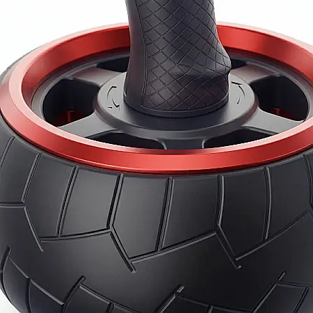 Roată pentru Abdomene Power Stretch Wheel, cu Sistem de Retractare, Mânere Ergonomice și Roată Anti-Alunecare [2]