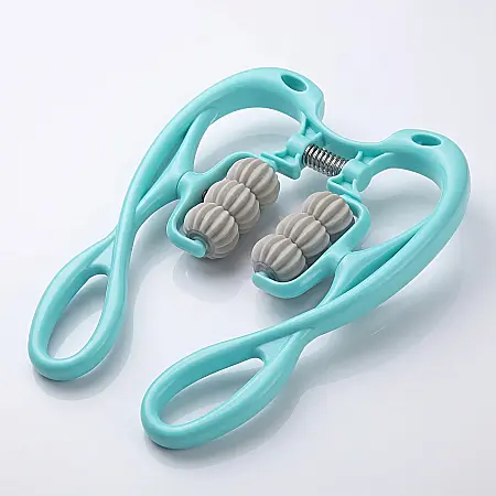 Aparat de Masaj Manual cu 6 Role – Rotire 360°, Manere Ergonomice, Portabil 310 g, Bile din Silicon pentru Relaxare și Stimularea Circulației [2]