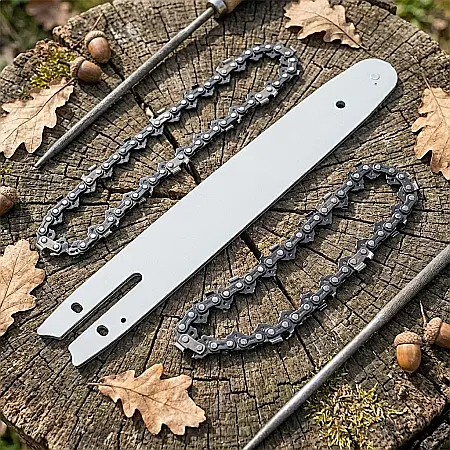 Set Lama 6 inch și 2 Lanțuri pentru Mini Drujbă – Accesorii Tăiere Precise și Durabile [2]
