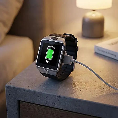 Smartwatch Full Touchscreen cu SIM și Bluetooth – Notificări Facebook și WhatsApp, Hands-Free, Monitorizare Sănătate, Pedometru și Slot Card 32GB: Asistentul tău Digital pentru Performanță și Conectiv [2]