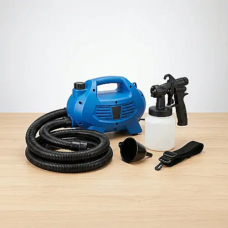 Unelte - Pistol de Vopsit Electric Paint Zoom – Pulverizator Profesional 650W, Capacitate 800 ml, 3 Setări Pulverizare, Finisaj Uniform pe Perete, Tavan, Lemn, Beton și Ipsos, Interior și Exterior