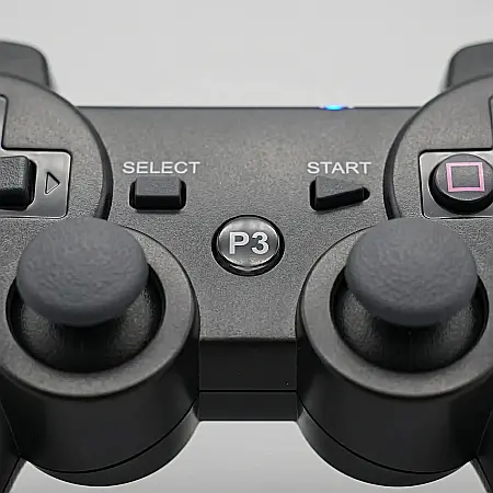 Controler Wireless PS3 – 6 Axe Senzori de Mișcare, Bluetooth, Butoane L2/R2, Indicator Player, Încărcare USB, 4 Culori Disponibile (Fără Cablu) [2]