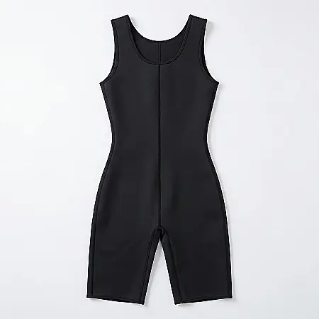 Costum Body Shaper din Neopren pentru Remodelare Corporală și Slăbit – Efect de Saună, Modelare Abdomen, Coapse, Șolduri și Fese, M/L și L/XL, Negru [2]