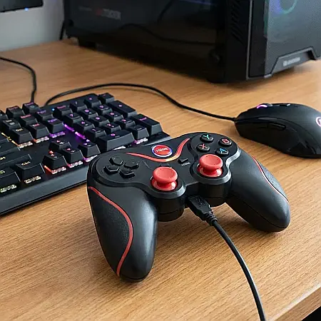 Joystick Bluetooth X3 pentru Smartphone, Tabletă, PC și Smart TV – Controler Wireless Reîncărcabil, 16 Butoane, Analogic de Precizie, Grip Reglabil și Baterie 400 mAh: Performanță de Consolă oriunde t [2]