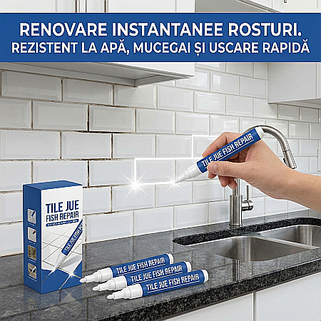 Unelte - Marker Creion Permanent pentru Rosturi: Set 3 Bucăți, Rezistent la Apă și Mucegai – Alb Impecabil