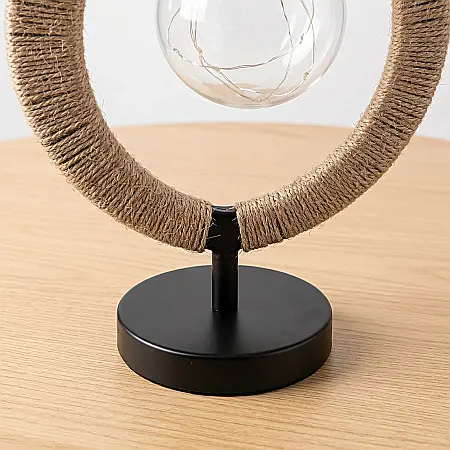 Lampă Decorativă LED – 27 cm, Culoare Maro, Design Modern pentru Interior, Consum Redus de Energie, Iluminat Ambiental pentru Dormitor și Living [2]