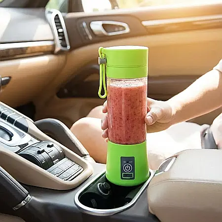 Blender Portabil USB 380ml – Smoothie Fresh, Baterie 2000mAh, Motor Puternic 15.000 RPM, Lamă Inox și Capac cu Filtru: Sănătate, Prospețime și Energie în Doar Câteva Secunde, Oriunde te-ai afla [2]