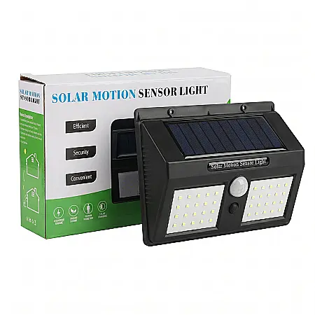 Lampă Solară de Exterior cu Senzor de Mișcare – 40 LED, Eficientă Energetic, Rezistentă la Intemperii, Iluminare Automată, Montaj Fără Cabluri [2]