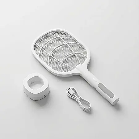 Paletă Electrică Anti-Insecte Reîncărcabilă USB – Design cu 3 Straturi pentru Siguranță, Protecție Ecologică Fără Chimicale și Dimensiuni 50 x 21 cm: Soluția Rapidă și Eficientă împotriva Muștelor și  [2]