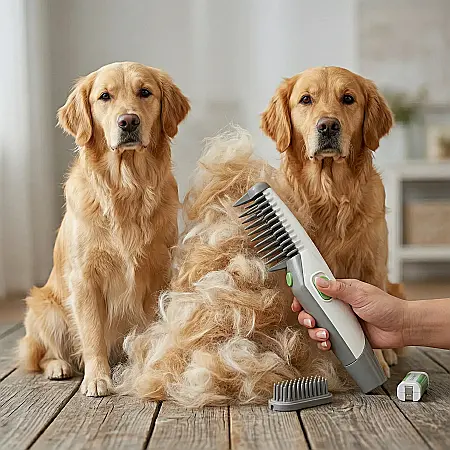 Animale - Perie Electrică pentru Îndepărtarea Părului Câini și Pisici Knot Out – Funcție de Tăiere Noduri, Mâner Ergonomic, Blândă și Eficientă pentru Toate Rasele