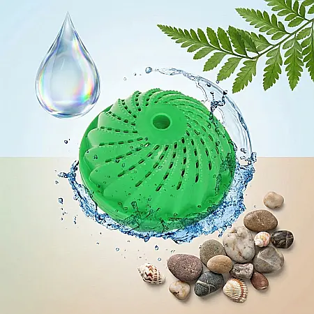Bila Ecologică pentru Spălat Fără Detergent – Pastilă Activă cu Ceramice Patentate, Ioni Negativi și Raze Infraroșii, Elimină Clorul, Protejează Hainele și Pielea Sensibilă, Pentru Spălare Manuală și  [2]
